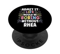 RHEA Personalized Name Funny Cute Custom RHEA Name PopSockets PopGrip Adesivo