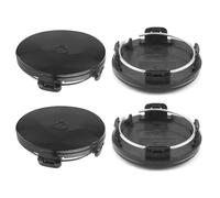 Rheedal 4 coprimozzo da 59 mm, 59 x 56 x 4 mm, per cerchioni, nero lucido.