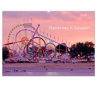 Rheinkirmes in Düsseldorf (Wandkalender 2026 DIN A2 quer), CALVENDO Monatskalender: Im Juli wird es bunt in Düsseldorf und es geht rund: Rheinkirmes