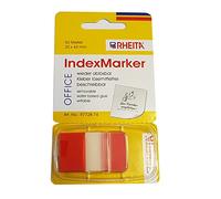 Rheita R7728-74 - Confezione da 50 fogli in pellicola dispenser, 25 x 43 mm, colore: Rosso/Trasparente