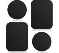 Rheme Piastre in metallo per supporto magnetico per telefono, autoadesive, adatte per smartphone, confezione da 4