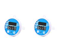 Rheross 2 termometri galleggianti per piscina fili - termometro per piscina facile da leggere, termometro digitale solare per piscina