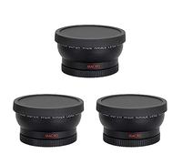 Rheross 3 pezzi 58 mm grandangolare 0,45 X convertitore obiettivo con attacco macro close-up per Rebel T6S, T6I, SL1, T5, T5I, T4I, T3