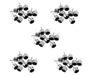 Rheross 50 mini microfoni a condensatore a elettrete a 2 pin, colore e nero