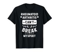 Rheumatoid Arthritis Awareness Fruit of Loom Original T L'artrite reumatoide Non può Rompere Il Mio Spirito Maglietta con Stampa Grafica Economica, Uomo, Nero, XL Uomo (Pacco da 1)