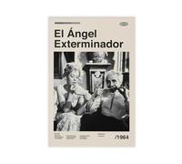 RHFWEC Poster vintage su tela, motivo: The Exterminating Angel (El Ángel Exterminador), decorazione artistica da parete per soggiorno e camera da letto, 30 x 45 cm