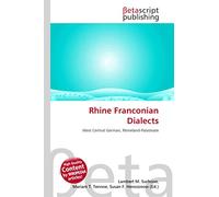 Rhine Franconian Dialects: West Central German, Rhineland-Palatinate
