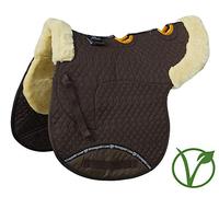 Rhinegold 453-P-BRN/NAT, Luxe Pelliccia Vented Numnah Unisex-Adulto, Marrone/Naturale, Pony