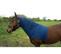 Rhinegold - Copricollo elasticizzato in lycra satinata, completo - blu navy