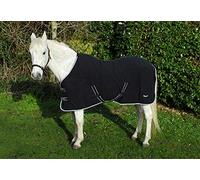 Rhinegold Elite - Tappeto in Pile, Tappeto in Pile, Nero Tinta Unita., 160 cm