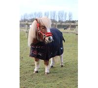 Rhinegold Foal Thor Outdoor Tappeto 3/6-Nero rilegato Rosso