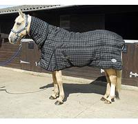 Rhinegold Mega Tappeto Trapuntato Stabile, Pesante, Invernale, Peso 350 g/m², Imbottitura, Trapunta 36 IT, Nero, 183 cm