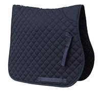 Rhinegold - Panno da Sella Trapuntato in Cotone, Motivo: Pony, Colore: Blu Navy