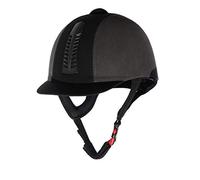 Rhinegold PRO Riding Hat-6 1/2-nero/grigio, Cappello da Equitazione 0, Nero/Grigio, 6. 1/2"