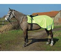 Rhinegold Tappeto equestre Giallo Brillante con Taglio a Rete, Colore Giallo, COB UK