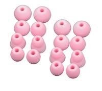 Rhinenet 16 gommini di ricambio in silicone per auricolari wireless Powerbeats Pro, Beats X, Beats Flex, Urbeats, BeatsTour, adatti alla custodia di ricarica, S/M/L, rosa-1