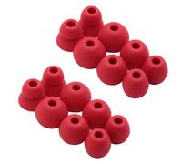 Rhinenet 16 gommini di ricambio in silicone per auricolari wireless Powerbeats Pro, Beats X, Beats Flex, Urbeats, BeatsTour, adatti alla custodia di ricarica, S/M/L, rosso-1