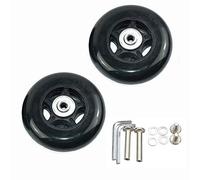 Rhinenet - Coppia di ruote di ricambio OD 80 mm, per bagagli e valigie, 80 x 24 x 6 mm
