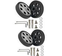 Rhinenet Set di 4 ruote di ricambio per valigia con diametro di 60 mm, rotazione a 360 gradi, dimensioni 60 mm x 12 mm, accessori per valigie e ruote da viaggio, ruote girevoli universali in gomma