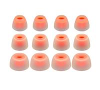 Rhinent - Tappi per orecchie in silicone per JBL Tune Beam TWS, compatibili con JBL Wave Beam e Wave Buds/Flex, 12 pezzi (bianco trasparente)