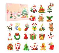 Rhinestone Advent Calendarr - 10.24x7.09x1.18 Inches 2D Acrylic Countdown Calendar, 24 Days Art Countdown Decoration | For Home Holiday Celebration Party Winter Wall Window Accessories