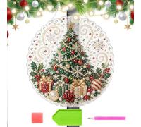 Rhinestone Art - Christmas Ornament Kit, DIY Sparkling Craft Decoration