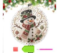 Rhinestone Art - Christmas Ornament Kit, DIY Sparkling Craft Decoration