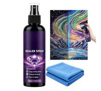 Rhinestone Art Sealant 60ml 120ml Painting Brightener | Quick Drying Crafting Glue Spray | Diamond Art Sealant For Rhinestone Projects | Fast Dry Finishing Coat For Beginners Artists Adults | Rhinesto