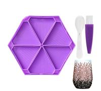 Rhinestone Art Trays - 16.5x14.2cm Crafting Supplies,Rhinestone Art Bead Sorting Tray - Effortless For DIY Enthusiasts Beginners Artists Hobbyists Adults Craft Room Home Apartment Group Activities