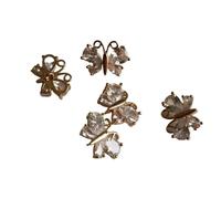 Rhinestone Button Bottoni da 5 pezzi for cucire decorativi sul cappotto(Color01)