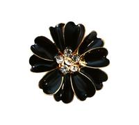 Rhinestone Button Covers - Flower Shaped Jean Decor | Sparkling Decorative Button Caps for Sewing Jeans, Dress, Fabric, Blouse, Clothing, Shirt, DIY Fashion Accessories