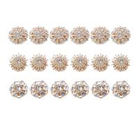 Rhinestone Button Covers - Set Of 6 Detachable Women's Blouse Button Clips, Jewelry Crystal ButtonCovers, Decorative Shirt Accessories, Fashion Embellishments For Clothing, Dress Shirt