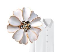 Rhinestone Button Covers - Trendy 3D Rhinestone Flower Clip Flower Shaped Decor,Easy Installation Fabric Covered Buttons - For Sewing Dress Jeans Fabric Blouse Clothing Clothes Shirt
