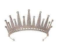 Rhinestone Crown Princess Crown The Crown Rhinestones Terara Headband Bride Headband Wedding Hinestone Headband Birthday Crown Crown Crown Crystal Crown For Women Golden Ipetboom