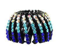 Rhinestone Hair Clip, Expandable Bun Shaper, Bird Nest Design, Colorful Donut Bun Maker, Sparkling Accessory, Ideal for Women & Girls, Perfect for Special Occasions & Everyday Styling