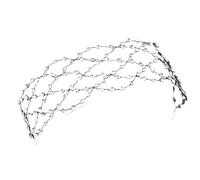 Rhinestone Mesh Wide Brim Headband - European & American Style Party Accessory