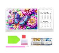 Rhinestone Painting Desk Calendar | Pen Included Crafting