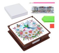 Rhinestone Painting Storage,Handmade Storage 3D Cat Dog Shapes Accessory,Sticky Note Holder - for Family Friends Adults Men Women Home Office Study Memo