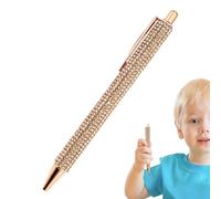 Rhinestone Pen - Crystal Writing Pen | Metal Barrel with Sparkling Diamond Design, Smooth Black Ink, Twist Mechanism, Elegant Gift Pens for Women Students and Professionals