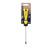 Rhino 15092 Tournevis cruciforme PZ1 x 100mm Phillips Cacciavite 100mm-Lama S2 Acciaio-Manico Ergonomico-Punta Magnetica-Uso Professionale Garanzia a Vita-Diverse Dimensioni Disponibili, Nc