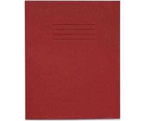Rhino 20.3x16.5cm Esercizio Libri 48 Pagine 8mm Foderato Con Margine Blu o Rosso