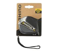 RHINO 46222 - Nastro da 5 m, con punta magnetica (magnete) con doppio stop-gancio per cintura-standard EU Mid Class II-Lunghezza 5 m x Larghezza 19 mm-Garanzia 5 anni, NC, 19 mm