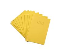 RHINO B - Quaderno formato A4, 64 pagine, confezione da 10, colore: Giallo