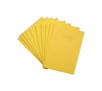 RHINO F8M - Quaderno, formato A4, 80 pagine, confezione da 10, colore: Giallo