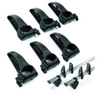Rhino - Fermi carico, 4 pz. Accessori per il portapacchi da tetto Rhino Kammbar Pro/Fleet e per la piattaforma da tetto KammRack; I fermi carico prevengono lo spostamento del carico lateralmente