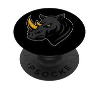 Rhino Head Power Graphic Strong Jungle Art PopSockets PopGrip Adesivo