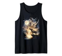 Rhino Howling to The Moon Meme Funny 90's Rhino Rhinoceros Canotta