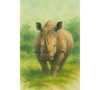 Rhino Notebook: Wild Animal Writing Journal for Kids, Students, and Safari Fans