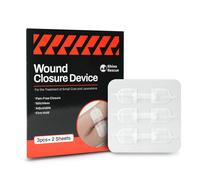 RHINO RESCUE Zip Stitch 6 pezzi, strisce di chiusura della ferita senza sutura per dispositivo per la cura del taglio, bende adesive