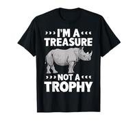 Rhino Sono un tesoro, non un animale rinoceronte trofeo Maglietta